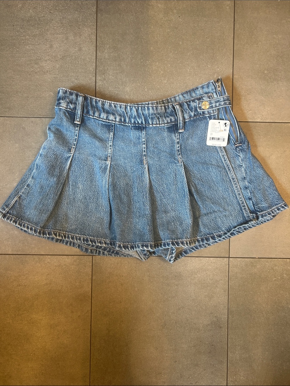 Free People - We The Free Stephie Denim Skort - Picture 3 of 11